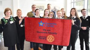 Presentation of a Dementia Friendly mat to Cowbridge Comprehensive School